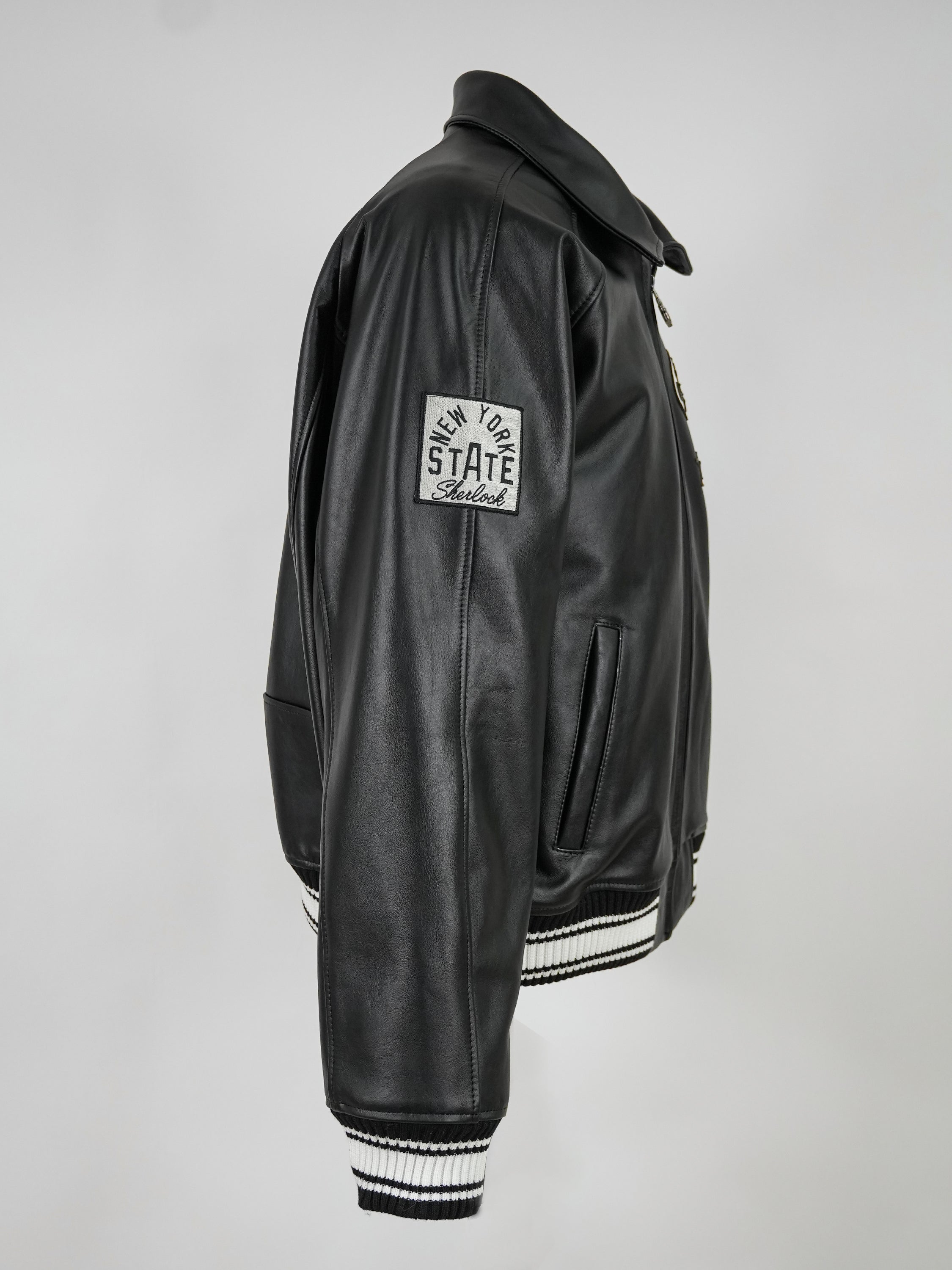 Men's SHERLOCK BLACK Style Cow Hide Jacket Style # SHR 1