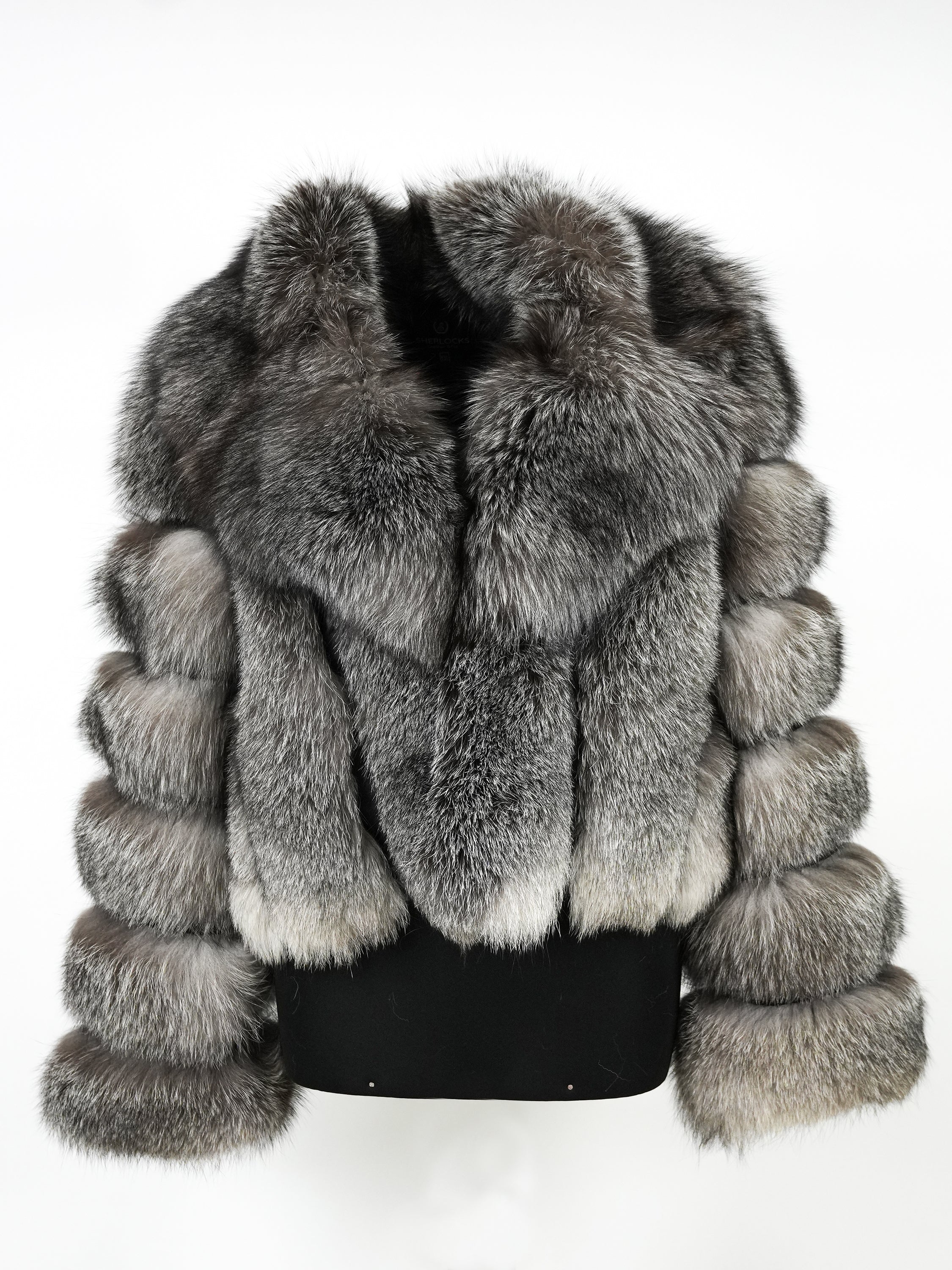 Cropped Women Fox Fur Jacket Style # 6006